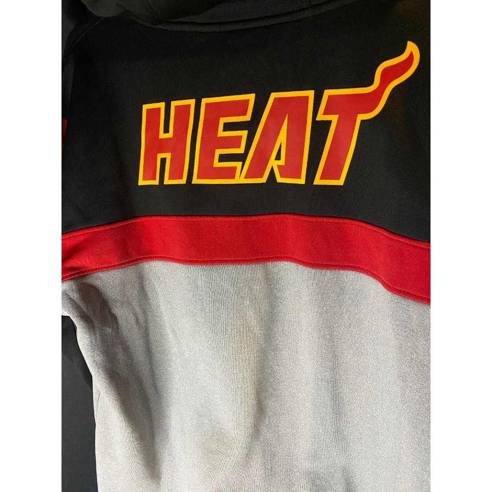 UNK NBA Mens Fleece Pullover Miami Heat Mens L Hoodie Full Zip Basketball - Picture 4 of 7